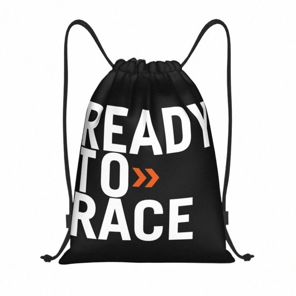 pronto para correr Motorsport Drawstring Backpack Sports Gym Bag Motocicleta Betumen Bike Enduro String Sackpack para Yoga 31VI #