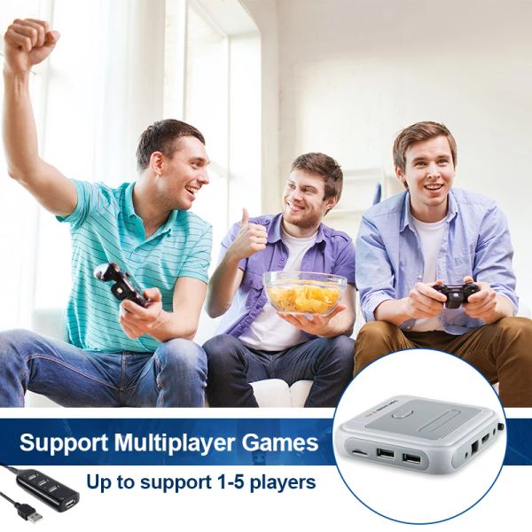 Ampown Super Console X Pro Game Box integriert 70.000 Spiele 4K HD TV-Videospiel Konsole Dual System Multimedia Player Set-Top-Box