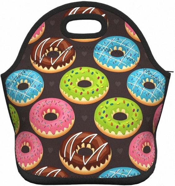 Duts Neoprene Lunch Bag Boxs, Durável Sacola Térmica Organizador Cooler Bento Bags Lunchbox Handbag c9nN #