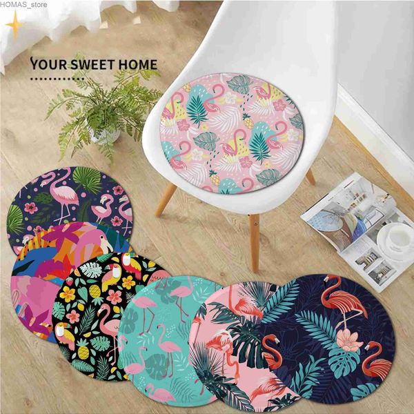 Подушка/декоративная подушка фламинго с печатью подушка коврик круглый сидень
