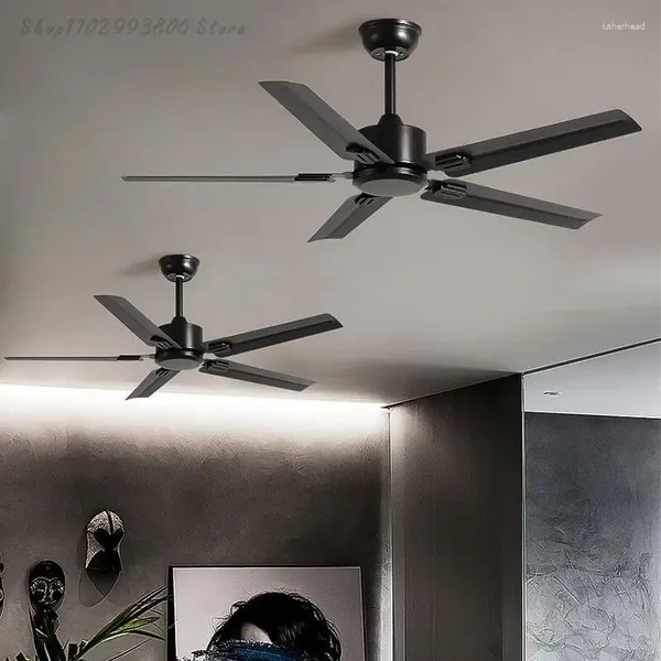Дюймовый большой ветровой железный лист, простой промышленный ретро-потолочный вентилятор для столовой, жилой электрический без лампы