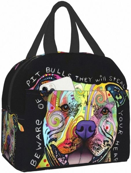 New Pit Bulls Reutilizável Isolado Lunch Bag Cooler Tote Box Ctainer para Mulher Escritório Trabalho Escola Piquenique Praia Treino Viagem h5Io #