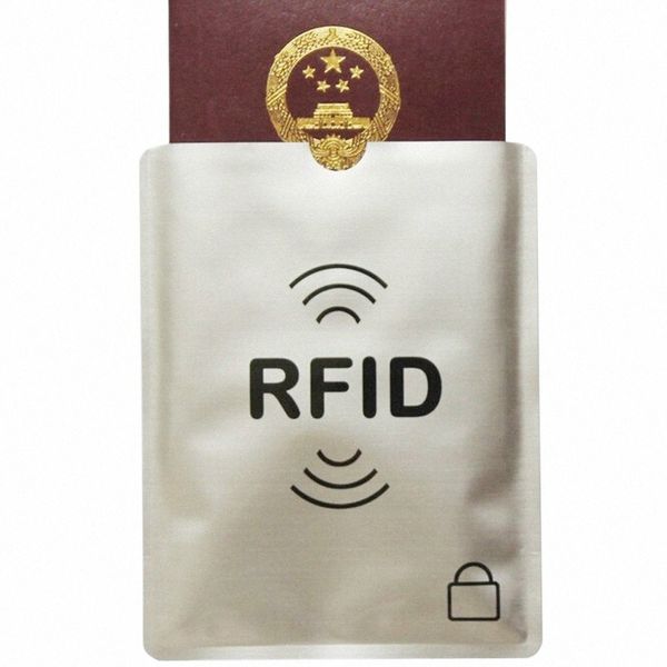 Schnelle Drop Ship RFID Blocking Passport Secure Sleeve Schutz Halter Sicherheit Schild 100% Neue Protector De Pasaporte 83KV #
