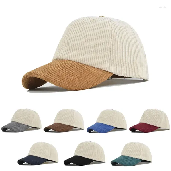 Bola bonés 2024 cor sólida inverno emendado veludo boné de beisebol para homens mulheres viseira ajustável snapback chapéu de sol hip hop pai