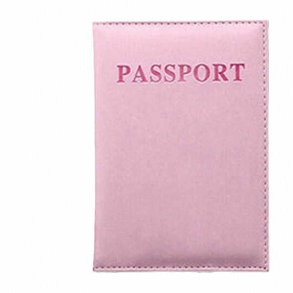 Alta Qualidade Inglês PU Couro Passaporte Capas Documento Capa Titular Passaporte ID Card Titular Passaporte Viagem Acceory r4fi #