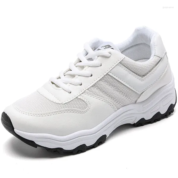 Scarpe da fitness Scarpe da ginnastica da donna Bianco Rosa Tennis Ragazza carina e adorabile Studentessa Piattaforma Appartamenti Casual da donna Vulcanize