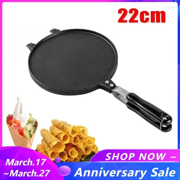 Backformen 22 cm Eierrollenpfanne Waffeln für den Kuchen Eistüte Maker Backformen Antihaft-Omelettform DIY Hausherstellung