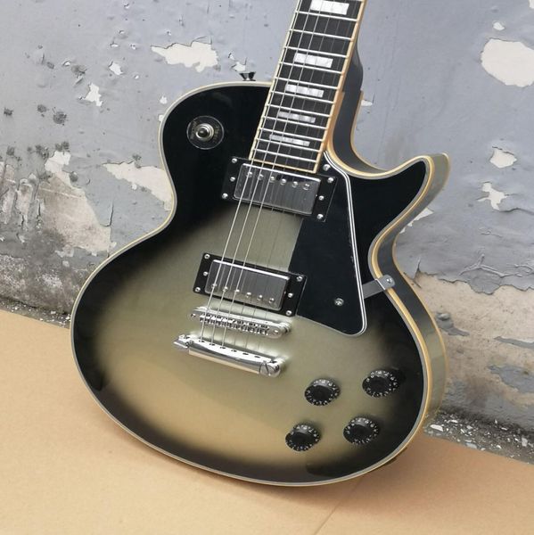 Özel Elektro Gitar Adam Jones Vintage Gümüş Patar Gitar Abanoz Klavye FRETS MINDING1162913