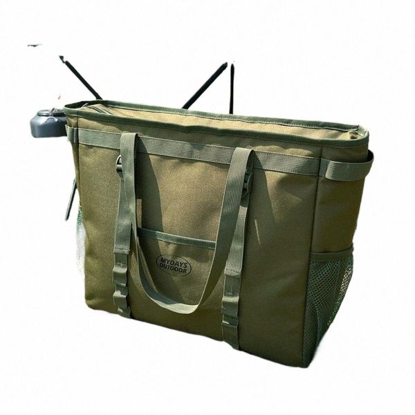 Oxford Cool Storage Backpack Portable Picnic Lunch Bags Multifuncional Durável Liga de Alumínio com Zíper Outdoor Accories c4e1 #
