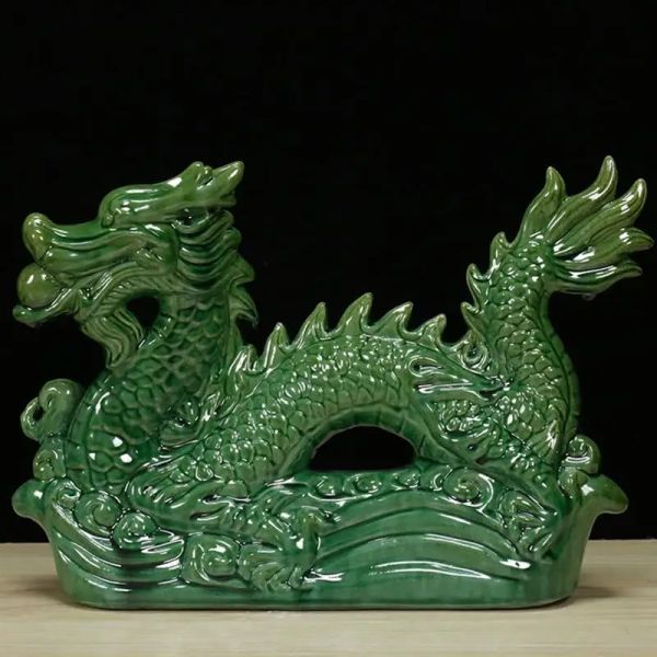 Miniaturen Statue Tischplatte Keramik Drachen Figur Desktop Keramik Drachen Statue Home Desktop Dekoration Schicke Tisch Drachen Figur