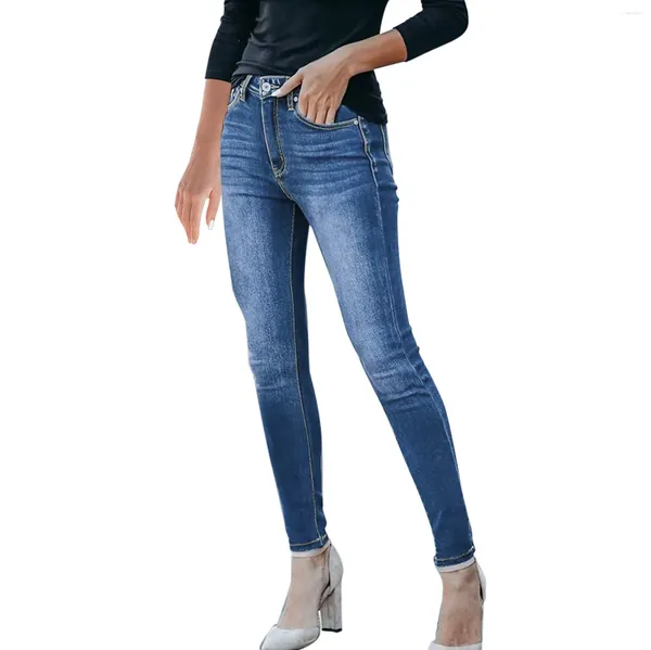 Jeans da donna Jeggings elasticizzati a vita alta BuLifting Jeggings Classic Slim Fit su pantaloni leggings Jean per donna