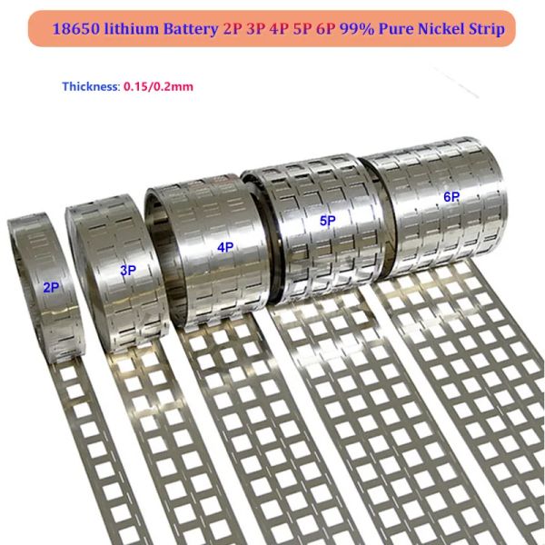 Gereedschap 1kg 18650 tira de níquel puro 0,15/0,2mm de espessura 2P/4P/6P cinto de níquel de pureza 99% Usado para soldagem a ponto de baterias com suporte