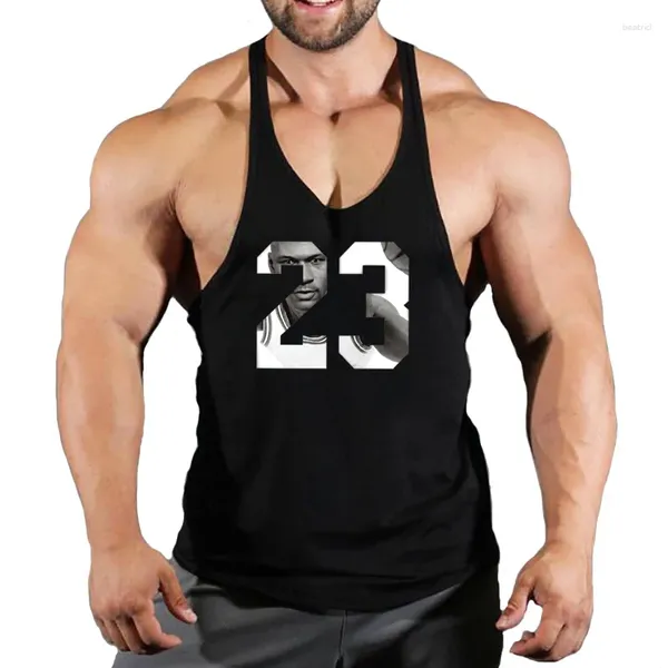 Erkek Tank Tops Marka Gyms Giyim Erkekler Vücut Geliştirme ve Fitness Stringer Top Spor Giyim Fanila Kas Egzersiz Singlets