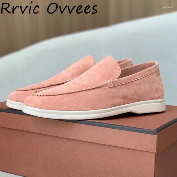 Scarpe casual Mocassini piatti primaverili tinta unita Donna Pecora Tessuto in pile rovesciato Bocca poco profonda Versatile Comoda camminata