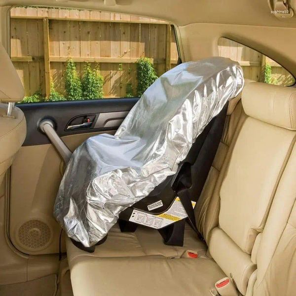 Camas de cadeira Capinho de segurança do bebê Corrente do carrinho Sun Shade Seats de carro Protetor de calor Reflexivo Kids Acessórios seguros