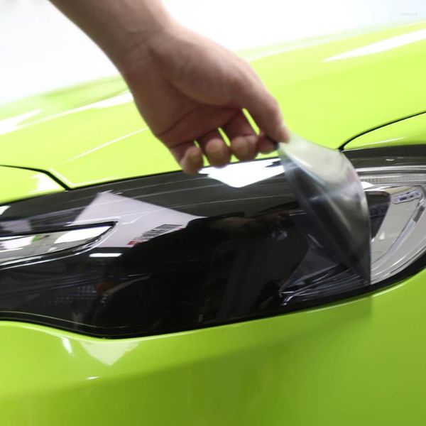 Fensteraufkleber Hohofilm 50cmx500cm Schwarzlampenfilm TPU PPF Autofarbe Schutz für Scheinwerfer Heat Healing Clear Bra Strechbar