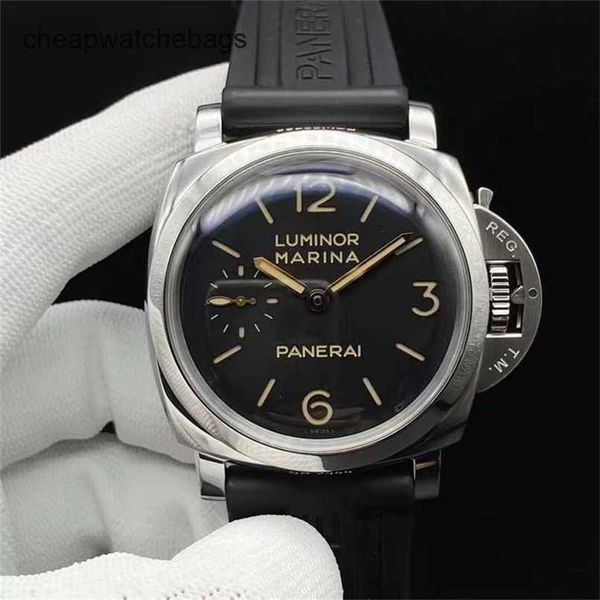 Paneraiss Luxus-Armbanduhren, Tauchuhren, Schweizer Technologie, Serie 1950, Pam00422, manuelle mechanische Herrenuhr, wasserdicht, Edelstahl, hochwertige Mo