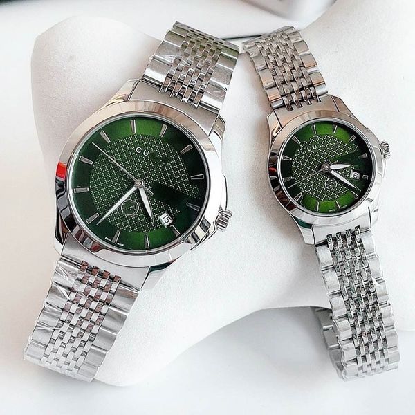 Original Gg Womens Mens Watch G Timeless Green Dial Designer Relógios de Alta Qualidade Relógio de Luxo para Homens Montre De Luxe Dhgate Novo