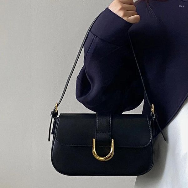 Umhängetaschen Damen Flap Satchel Bag Strap Verstellbarer Messenger Casual Lackleder Vintage Tote Handtasche Mädchen Stilvolle Geldbörse