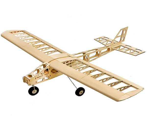 T2501 EP -Training RC Flugzeug Balsa Wood 13m Wingspan Doppeldecker RC Flugzeugkit RC Flugzeug für Kinder Y2004136047008