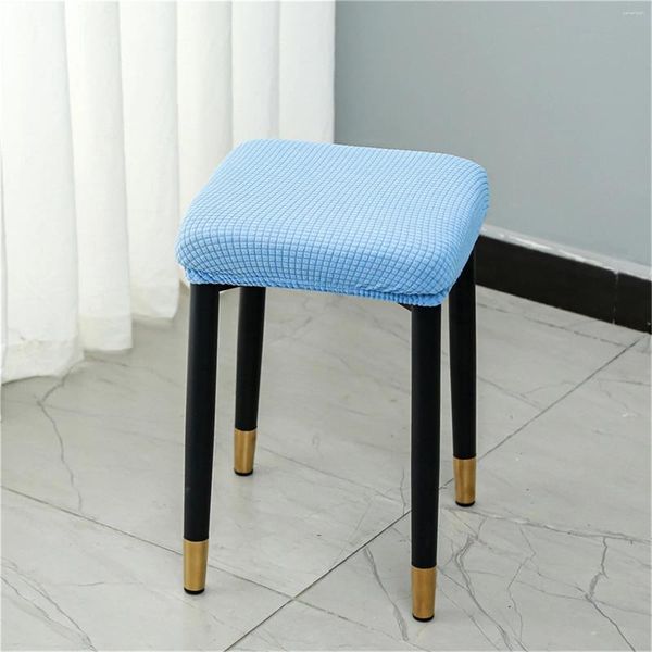 Capas de cadeira Stretch Counter Stool Jacquard Vanity Cover Bar Seat com faixas elásticas 1 pacote quadrado