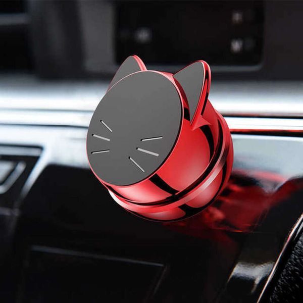 Aggiornamento Porta Telefono Per Auto Lucky Cat Supporto per telefono cellulare magnetico in metallo da 360 gradi per Iphone 12 13 Pro Max Xiaomi Ipad Accessori per auto