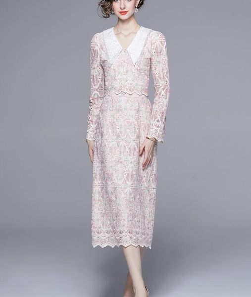 2024 Розовый комплект с юбкой. Женский комплект из двух частей с кружевной вышивкой.