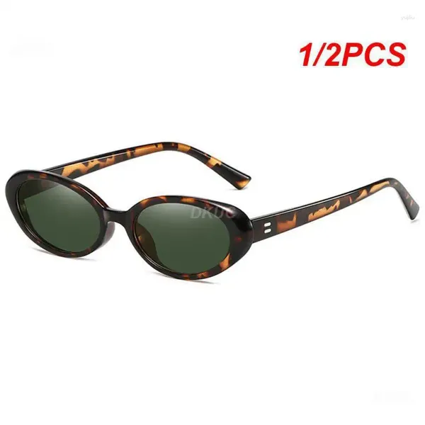 Уличные очки, 1/2 шт., градиент, прочный, солнцезащитные очки из материала ПК, овальные, износостойкие, 22 г, прямоугольные