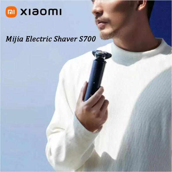 Rasierer XIAOMI MIJIA Tragbarer Elektrorasierer S700 Smart Flex Rasierer Bart Herrentrimmer 3 Keramikschneiderkopf Rasieren IPX7 Wasserdicht