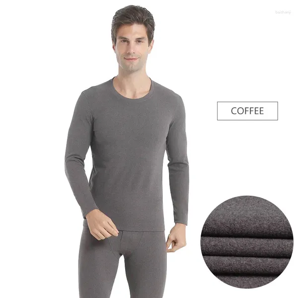 Roupa interior térmica masculina conjuntos quentes longo johns outono inverno conjunto térmico masculino roupas terno roupa interior