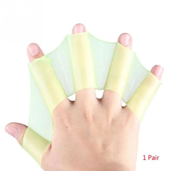 1PAIR UNISEX FROG TİPİ Silikon Kirek Yüzme El Yüzgeçleri Parmak Finger Eldiven Kürek Suyu Sporlar Frog Pençe Yüzme Ekipmanları