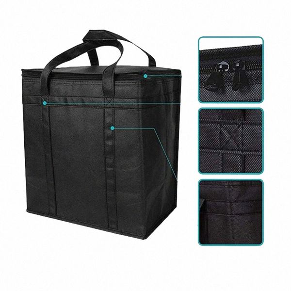 Tragbare Kühltasche Isolierte Tasche Lunchbox Thermo-Kühltasche Falten FI Picknick Reise Lebensmittel Ctainer Tragetaschen Box K4JO #