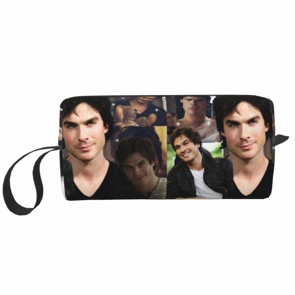 dam Saatore The Vampire Diaries TV Show Kulturbeutel Stefan Saatore Collage Make-up Kosmetik Organizer Lady StorageKit 3004#