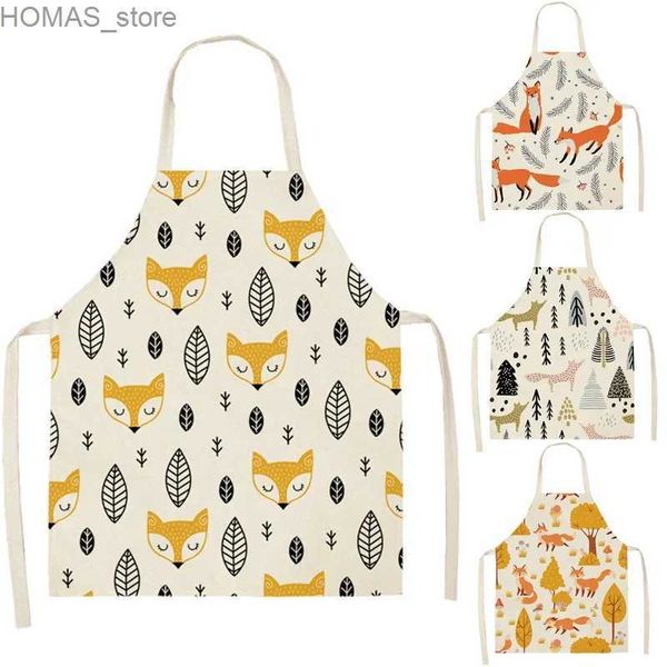 Grucciali per gatti fox macello femminile per bambini adulti cucina cucina da cucina aprile Aprile Accessori cucina puliti delantal y2404010u6n