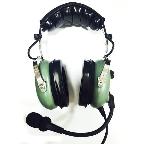 Kopfhörer VOIONAIR Aviation Headset für Piloten, Mikrofon mit Geräuschunterdrückung, GA-Doppelstecker, MP3-Stereo-Unterstützung, weiches Ohrpolster, PNR-Headset