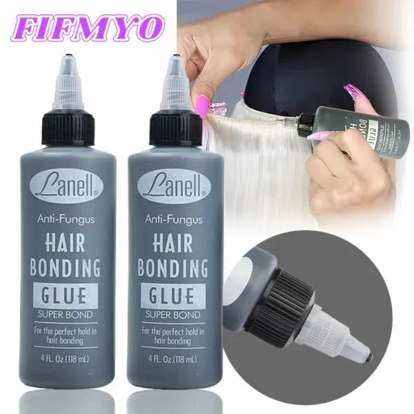 Klebstoffe Hair Bond Glue Professioneller Haarersatzkleber zur Befestigung von Haarverlängerungen Wimpern AntiFungus Black Hair Weave Bond