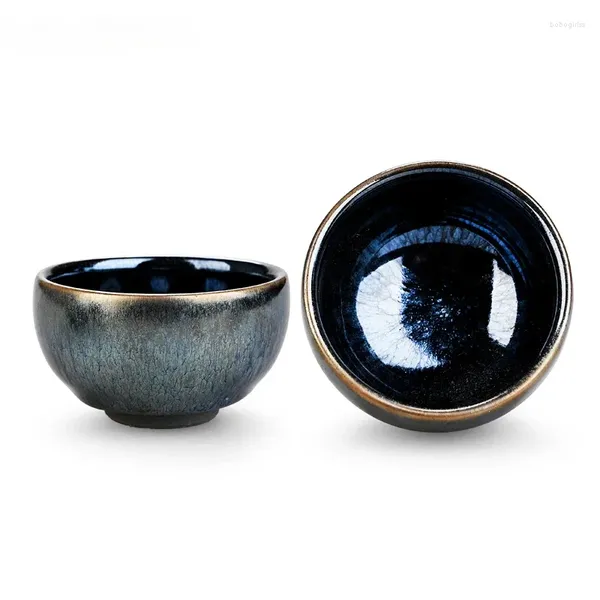 Tassen Untertassen 4 teile/los Japanische Ofen Ändern Keramik Tee Tasse Einzigen Schüssel Master Chinesischen Machen Zubehör 70 ml