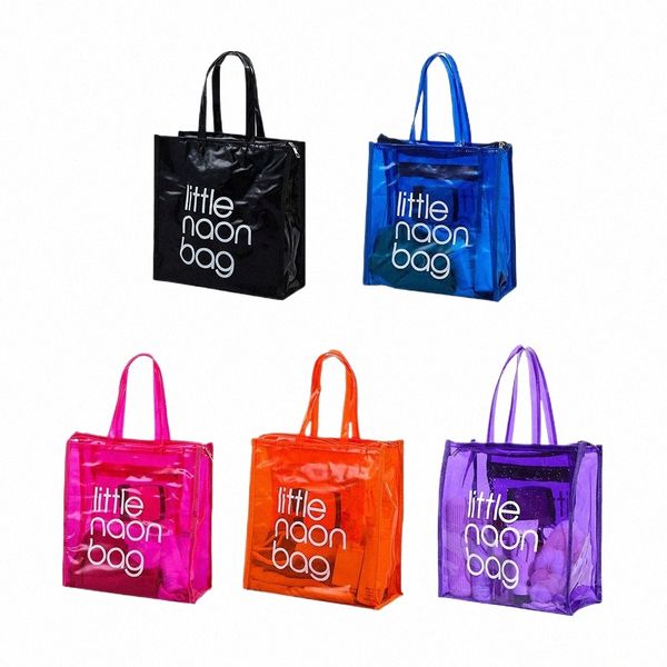 Bola transparente de bolsa transparente PVC Bola clara Bola de grande capacidade Tote de ombro à prova d'água Lady Shopper Bags Summer Beach embreagem O6dl#