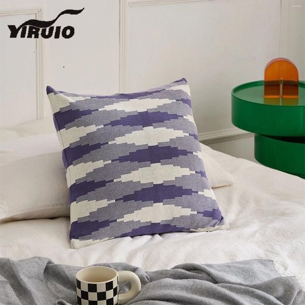 Подушка YIRUIO, трехцветный 3D чехол в стиле фэнтези, мягкая дышащая молния, хлопковый вязаный чехол, 45, кровать, диван, Роскошный
