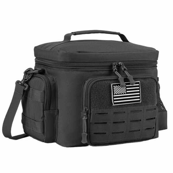 Tactical Thermal Cooler Bag Militar Heavy Duty Lunch Box Work Leakproof Isolado Durável Lunch Bag para Men Meal Cam Picnic G0Df #