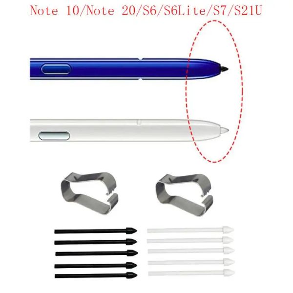 1 ~ 5pcs set touch stylus s nib nib necipts для samsunggalaxy tab s6 lite t860 t865 p615 p610 s7 fe t870 t970 s8