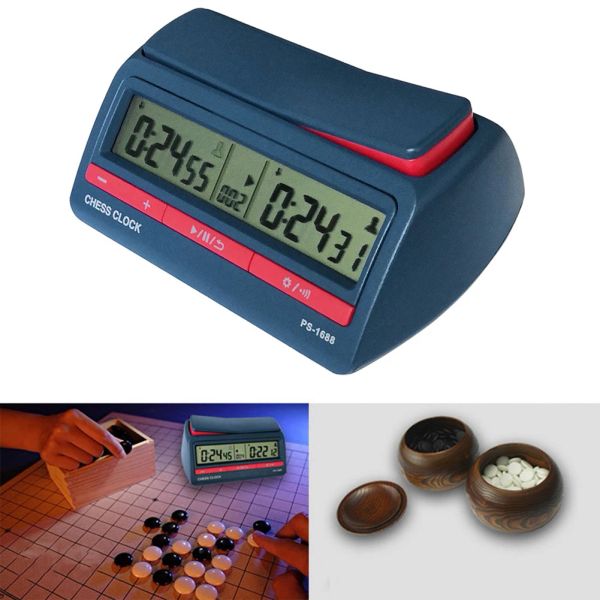 Clocks Professional Advanced Equipaggio Digital Timer Digital Clock Colte Up Down Board Game Clock Multifunzionale per l'allenamento Insegnamento