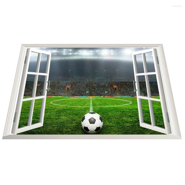 Papéis de parede adesivos de parede estádio de futebol pinturas decorativas de pvc decorações esportes esportes