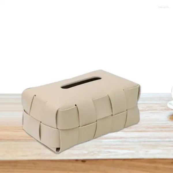 Borse portaoggetti Porta fazzoletti per auto Custodia in carta per il viso Dispenser per organizer in pelle PU per il bagno e la casa