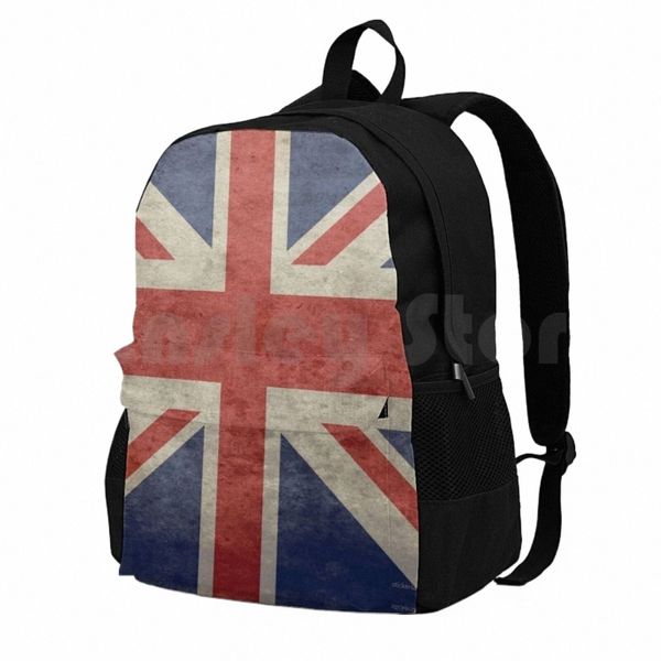 UK Flag Pillow-Uni Jack Cushi Outdoor Wanderrucksack Reiten Klettern Sporttasche Uni Jack UK Flag Flags Vereinigtes Königreich 35bF#