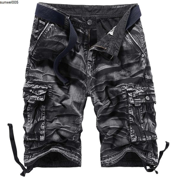 Designer-Shorts verkaufen sich gut.Herren Baumwoll-Camouflage-Overall, Shorts, große, lockere Five-Point-Multi-Bag-Hose, US-Weltkrieg, Outdoor-Training, Militär