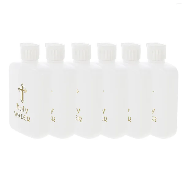 Вазы 6 шт. крест пасхальные бутылки для святой воды путешествия Иисус стеклянные контейнеры пластиковые свадебные бутылки