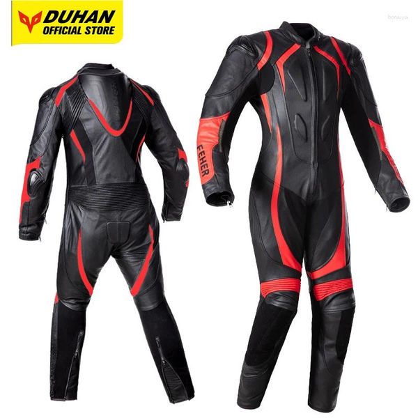 Abbigliamento da motociclista Set di giacche protettive da equitazione Moto in pelle Abbigliamento resistente all'usura e antigoccia Uomo da corsa