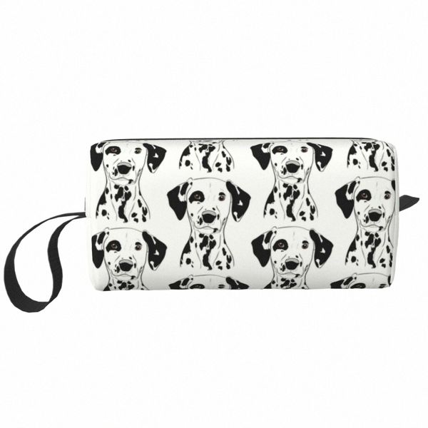 Kawaii Dalmatiner Make-up Tasche Reise Kosmetik Organizer Kawaii Leopard Kutsche Feuerwache Plum Pudding Hund Lagerung Kulturbeutel Q8z5 #