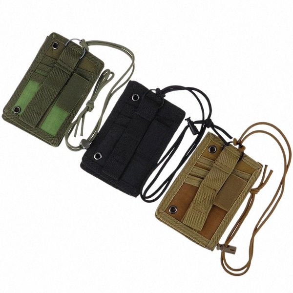 1pcs Army Fan Tactical ID Card Case Patch ID Titular do cartão Neck Lanyard e cartão de crédito Organizador Venda quente q5Av #